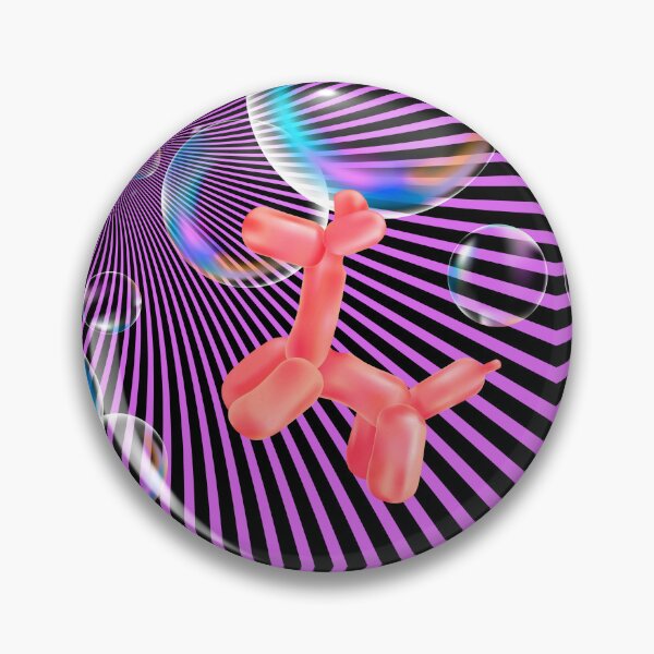 Item preview, Floating Balloon Dogs, Bubbles, Happy Dog Hypnotherapy Pink designed and sold by SpiritGifts.