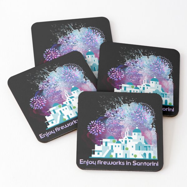 Item preview, Enjoy fireworks in Santorini designed and sold by zzzozzo.
