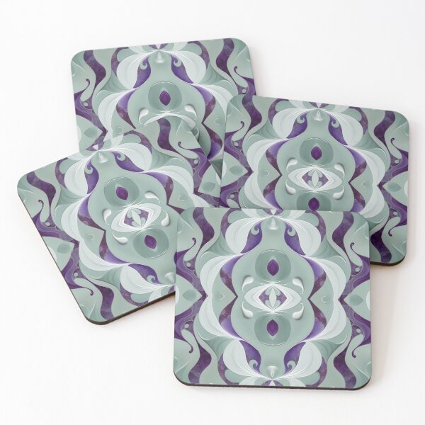 Item preview, Sage Green and Purple abstract Pattern. designed and sold by ExtraEm.