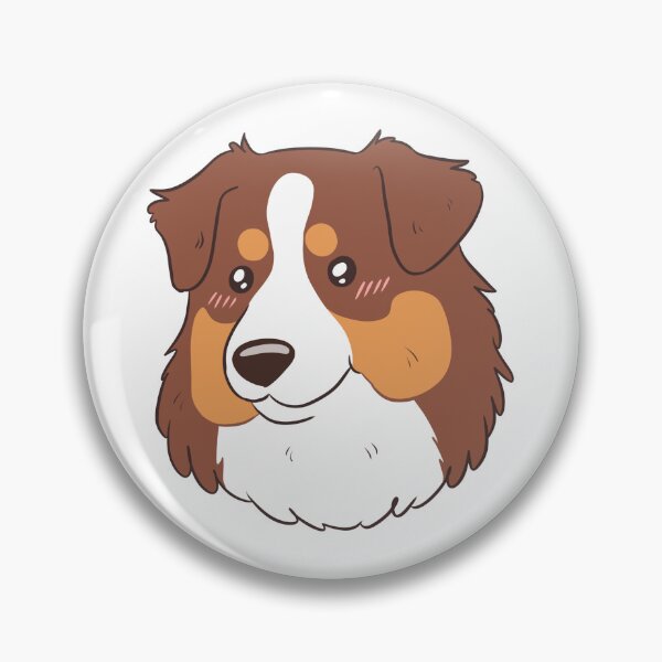 Item preview, Cute red tri australian shepherd dog face designed and sold by Yaragold.