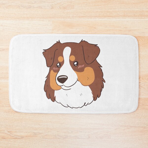 Item preview, Cute red tri australian shepherd dog face designed and sold by Yaragold.
