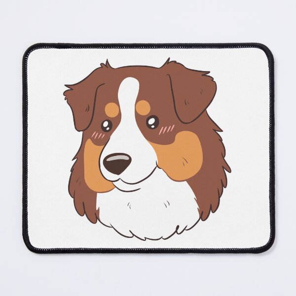 Item preview, Cute red tri australian shepherd dog face designed and sold by Yaragold.