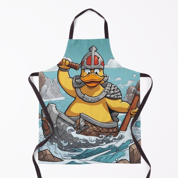 Item preview, Charming Viking Bath Duck: Nordic Explorer Rubber Ducky Design designed and sold by The-Library.