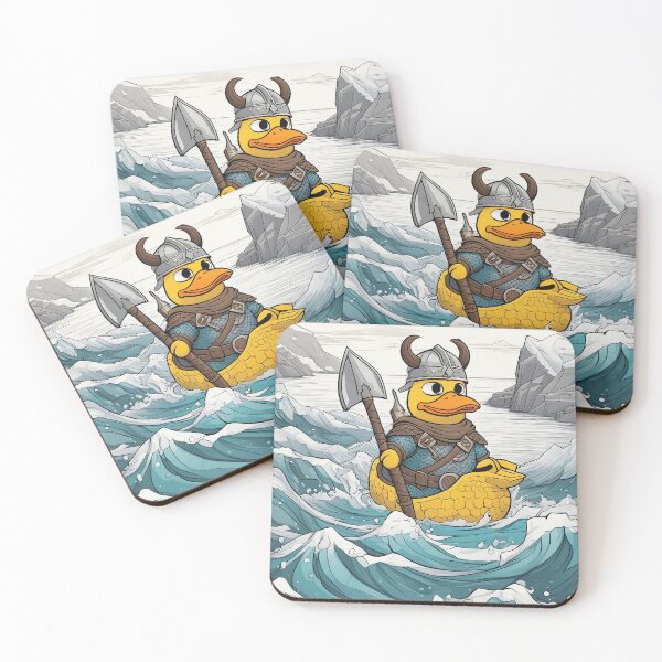 Item preview, Whimsical Viking Rubber Ducky: Cute Nordic Bath Companion Design designed and sold by The-Library.
