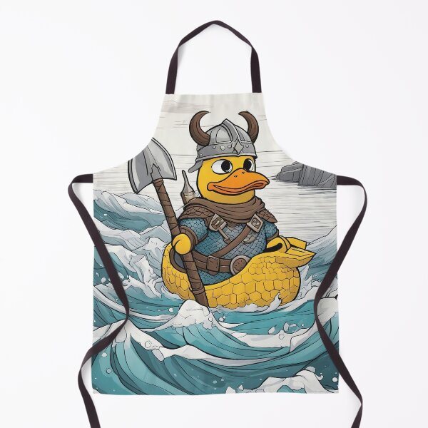 Item preview, Whimsical Viking Rubber Ducky: Cute Nordic Bath Companion Design designed and sold by The-Library.