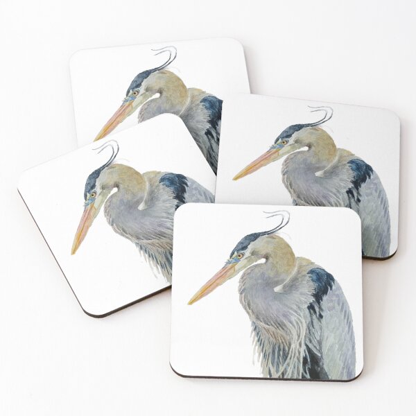 Item preview, Realistic hand painted Heron Watercolor  designed and sold by Bmoony.