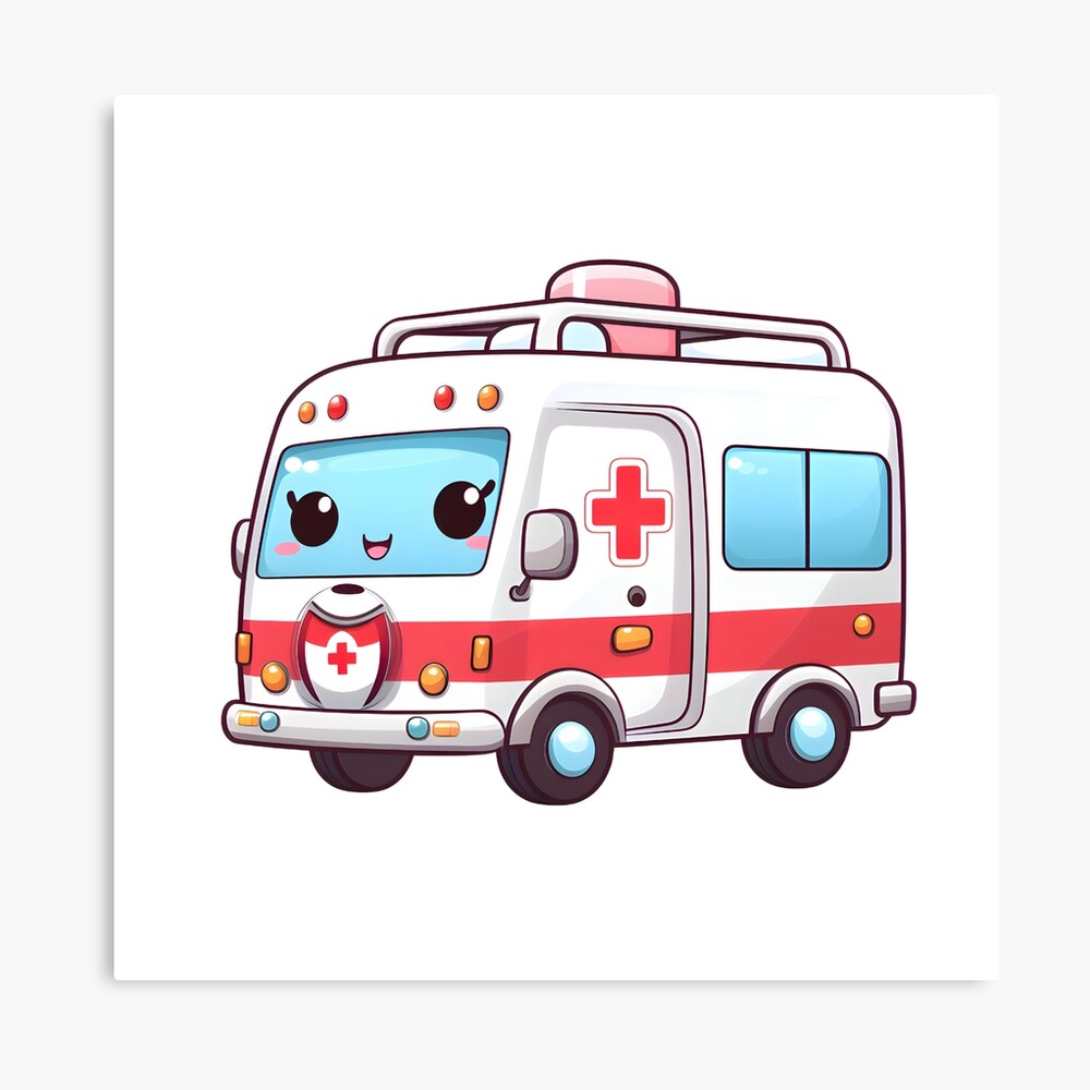 KAWAII AMBULANCE | Art Board Print