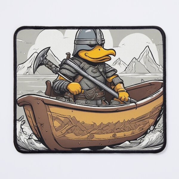 Item preview, Playful Viking Voyage: Adorable Duck for Bathtime Sagas designed and sold by The-Library.