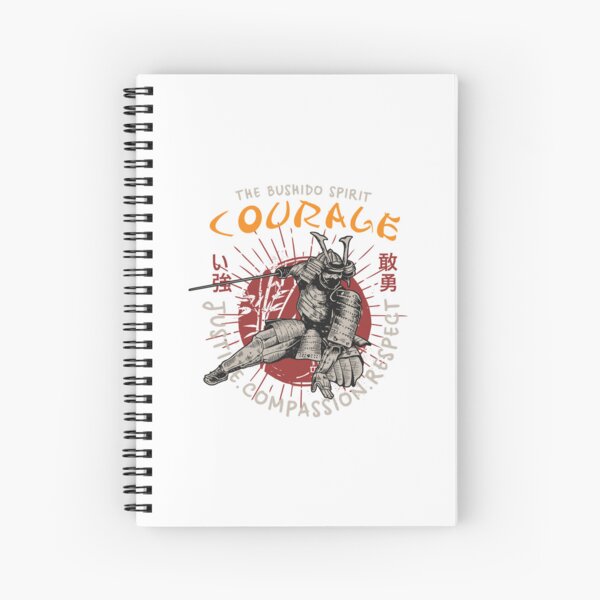 Japanese Bushido Spiral Notebooks for Sale