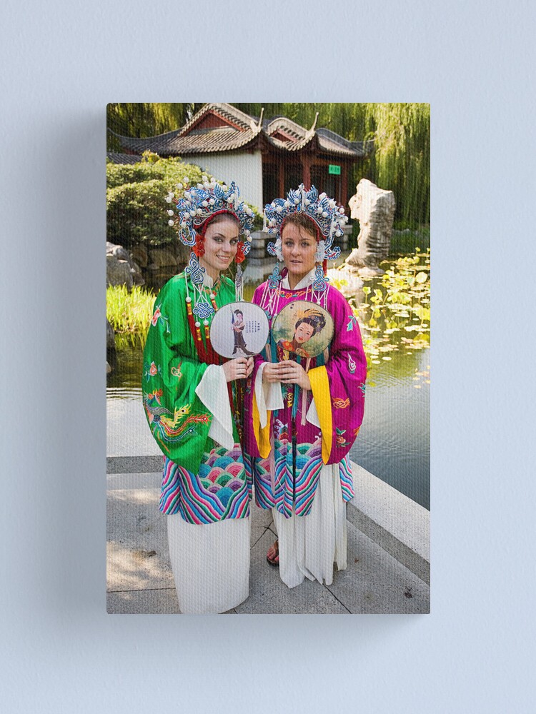 Alternate view of Girls in the Gardens Canvas Print