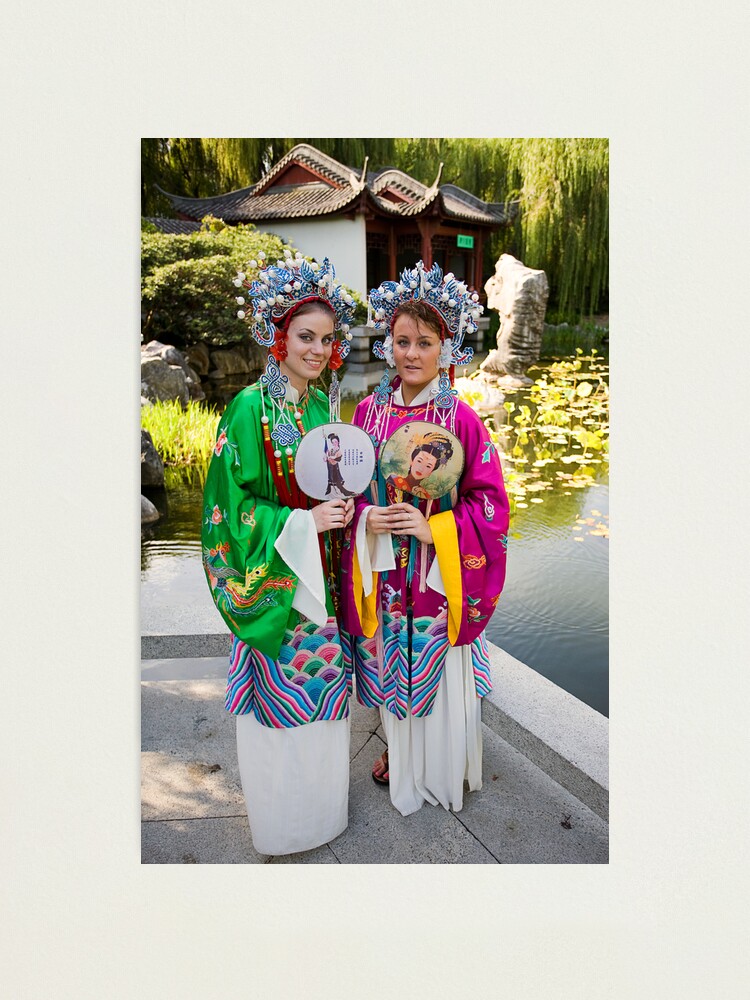 Alternate view of Girls in the Gardens Photographic Print