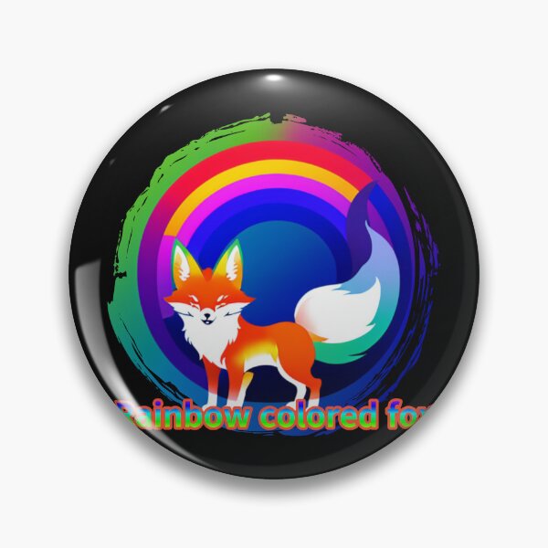 Item preview, Rainbow colored fox designed and sold by zzzozzo.