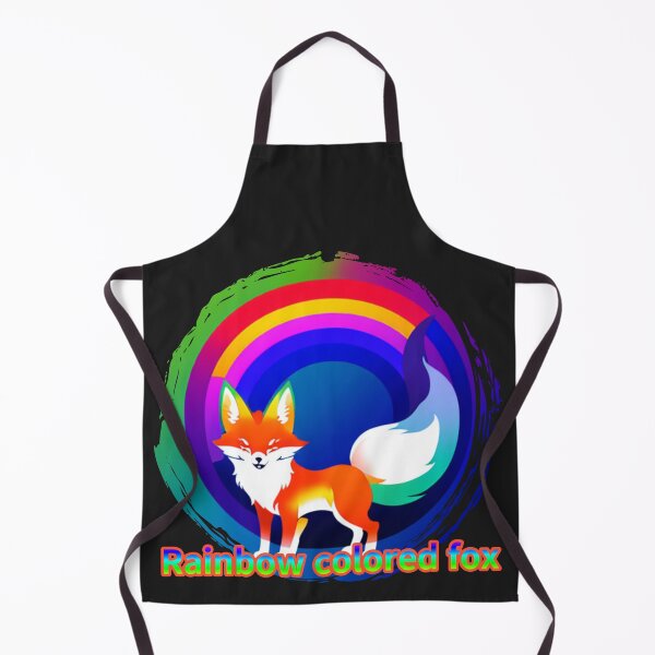 Item preview, Rainbow colored fox designed and sold by zzzozzo.