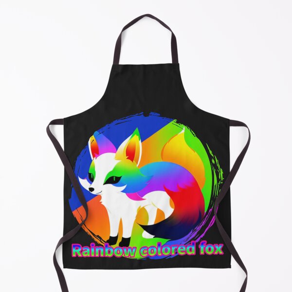Item preview, Rainbow colored fox designed and sold by zzzozzo.