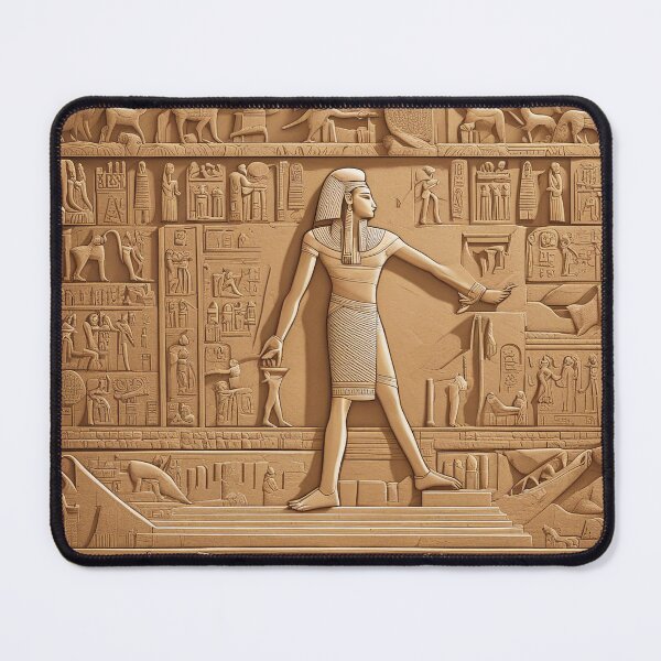 Item preview, Golden Sands Scripts: Timeless Hieroglyphics of Ancient Egypt Design designed and sold by The-Library.