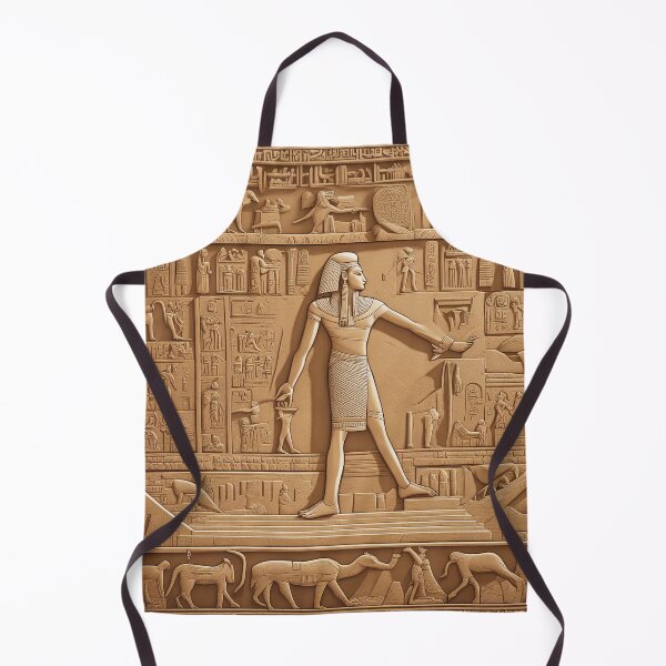 Item preview, Golden Sands Scripts: Timeless Hieroglyphics of Ancient Egypt Design designed and sold by The-Library.