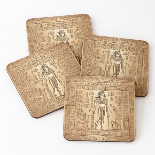 Item preview, Pyramid Prose Patterns: Evocative Hieroglyphic Art of Ancient Egypt designed and sold by The-Library.