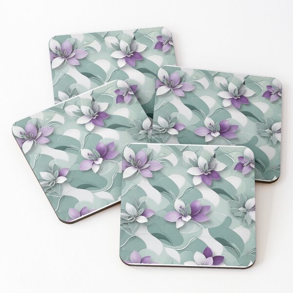 Item preview, Sage Green and Purple abstract Pattern. designed and sold by ExtraEm.