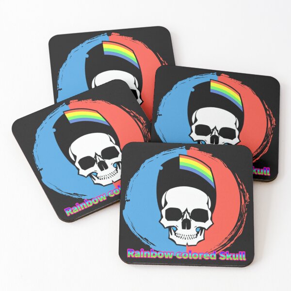 Item preview, Rainbow colored Skull designed and sold by zzzozzo.