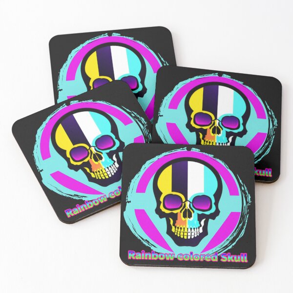 Item preview, Rainbow colored Skull designed and sold by zzzozzo.