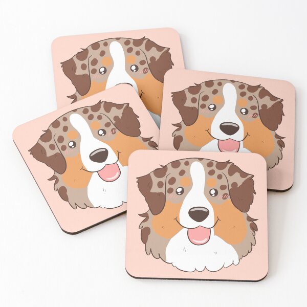 Item preview, Cute red merle australian shepherd dog face designed and sold by Yaragold.