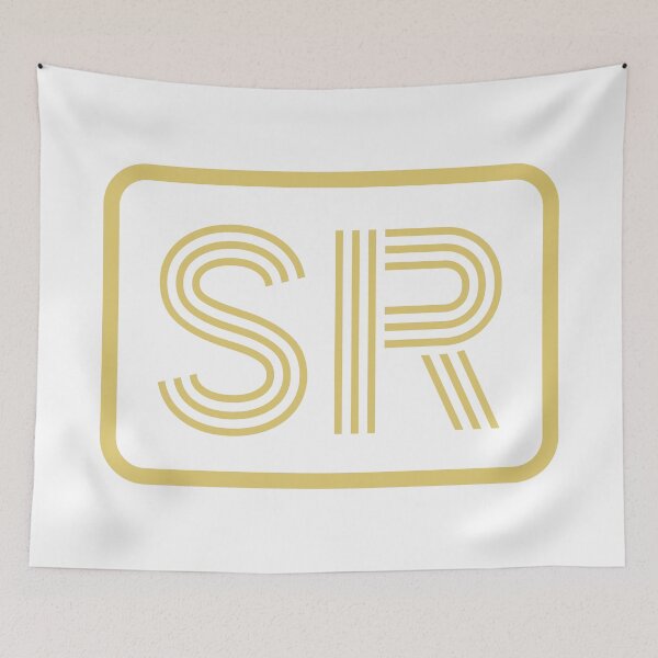 Item preview, SR Initials Gold Geometric Letters designed and sold by Jeallan Designs.