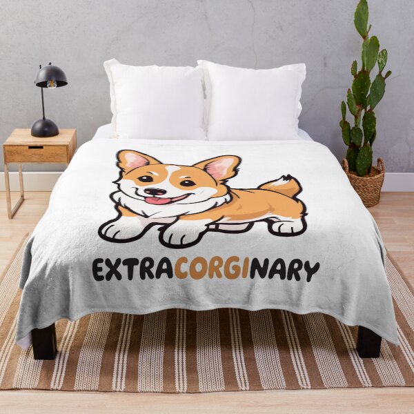 Item preview, extraCORGInary. Cute and fanny portrait of corgi dog designed and sold by twisted-dot.