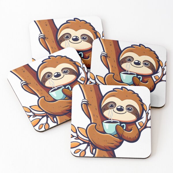 Item preview, Sloth drinking coffee ,sloth  coffee designed and sold by ratchawoot.