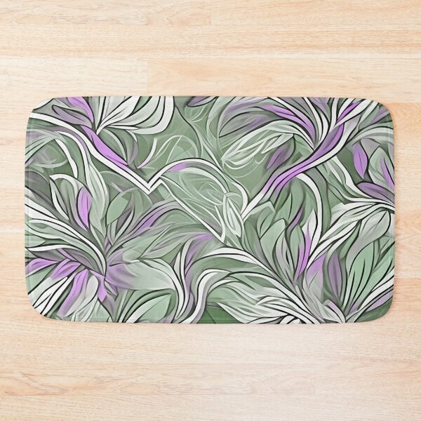 Item preview, Sage Green and Purple abstract Pattern. designed and sold by ExtraEm.
