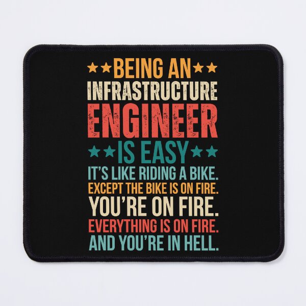 Item preview, Retro Being An Infrastructure Engineer Is Easy designed and sold by kamrankhan.