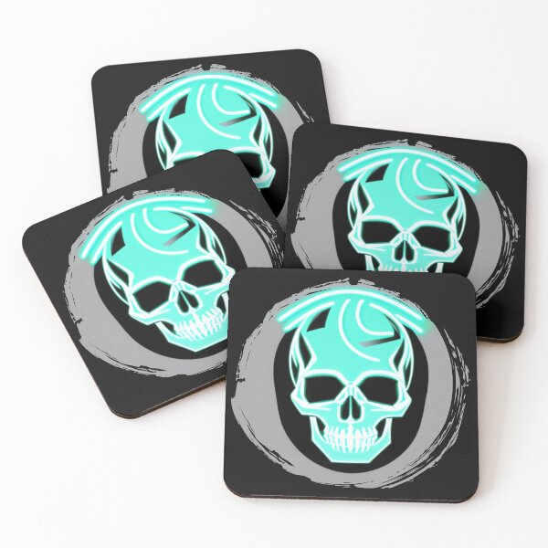 Item preview,  Skull in neon designed and sold by zzzozzo.
