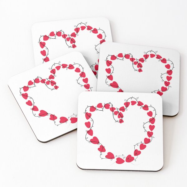 Item preview, Cute red hearts and vines designed and sold by TiffyChaa.