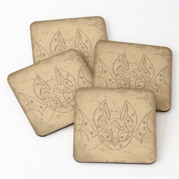 Item preview, Map with bat designed and sold by Nyanibun.