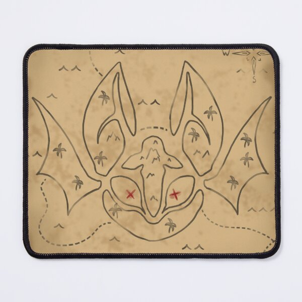 Item preview, Map with bat designed and sold by Nyanibun.