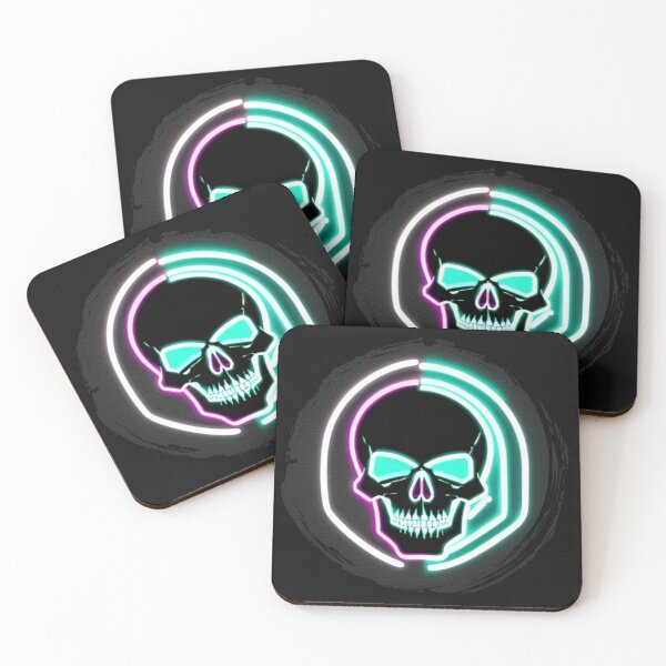 Item preview, Skull in neon designed and sold by zzzozzo.