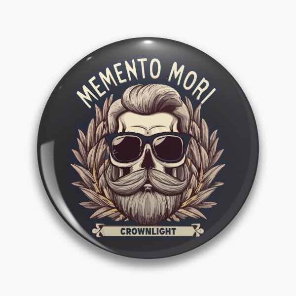 Item preview, Memento Mori - Retro, Stoic designed and sold by CROWNLIGHT.