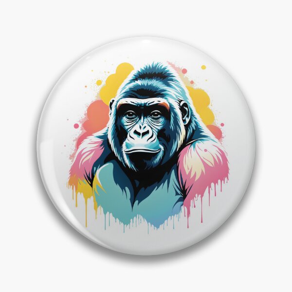 Artikelvorschau, Colorful gorilla entworfen und verkauft von studiomrska.