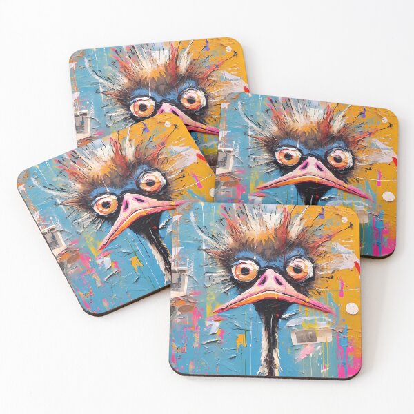 Item preview, Art Abstract Ostrich Delight. designed and sold by GiveMeMood.
