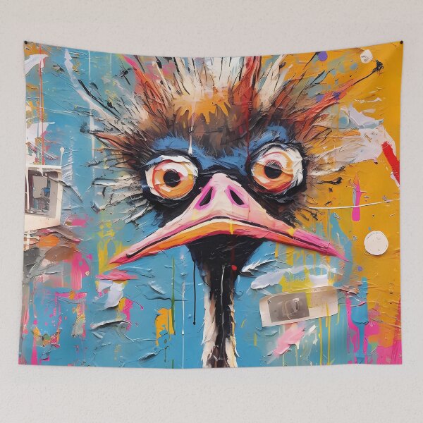 Item preview, Art Abstract Ostrich Delight. designed and sold by GiveMeMood.