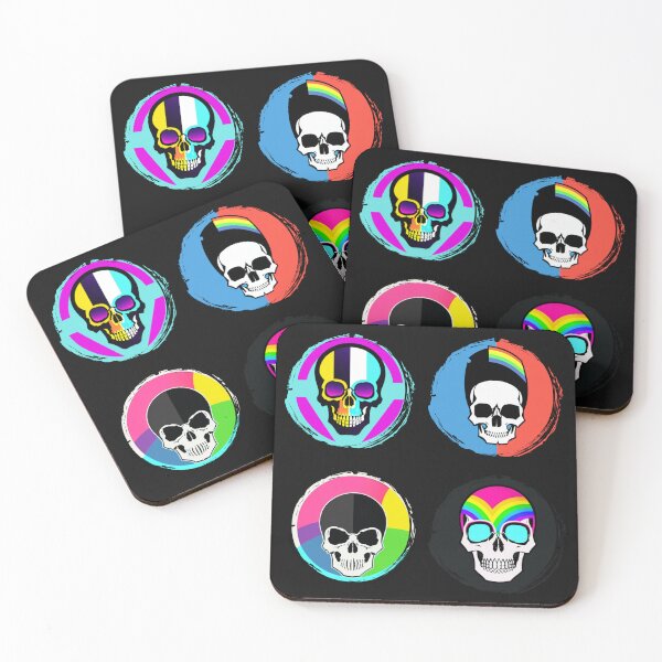 Item preview, Skull in neon designed and sold by zzzozzo.