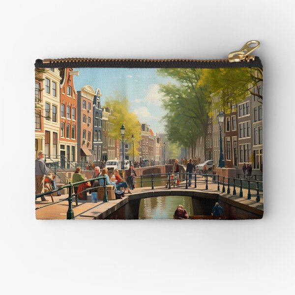 Amsterdam Canal Zipper Pouch