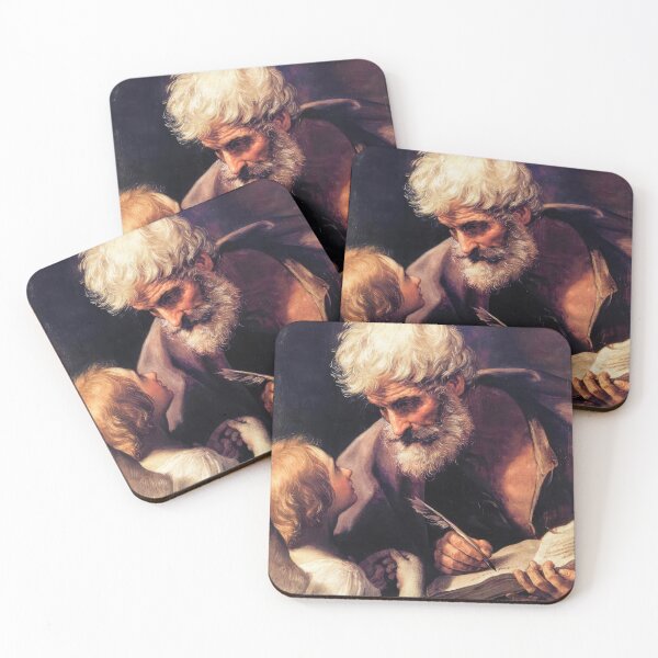Item preview, Guido Reni's St Matthew and Angel designed and sold by TheSoulOfArt.