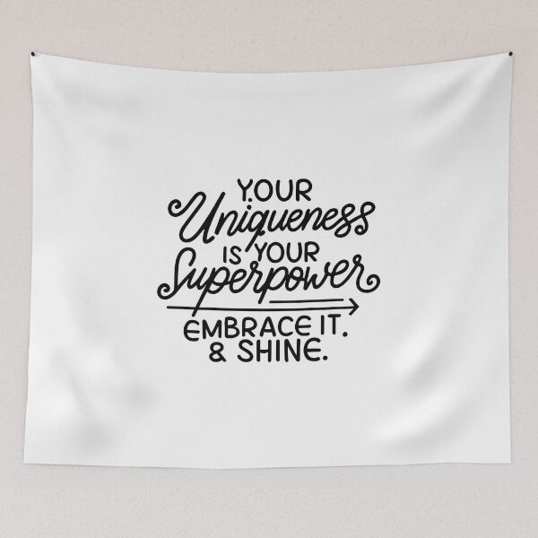 Item preview, Embrace Your Uniqueness: Typography Empowering Individuality designed and sold by TYPOGraphy-101.