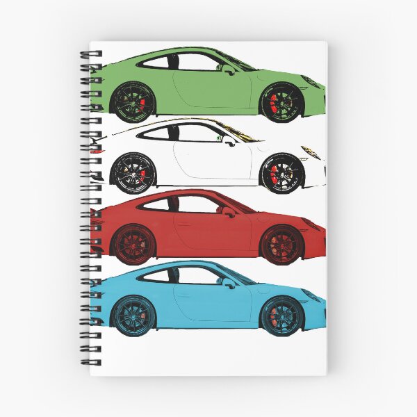 Artikelvorschau, Porsche 911 Carrera S 992.1, mehrfarbig gestapelt entworfen und verkauft von Wemyss-Design.