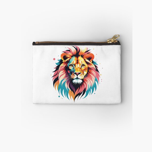 Item preview, Lion the king of the jungle with a colorful mane designed and sold by studiomrska.
