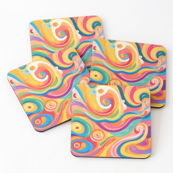 Item preview, Abstract colorful swirls designed and sold by studio468.
