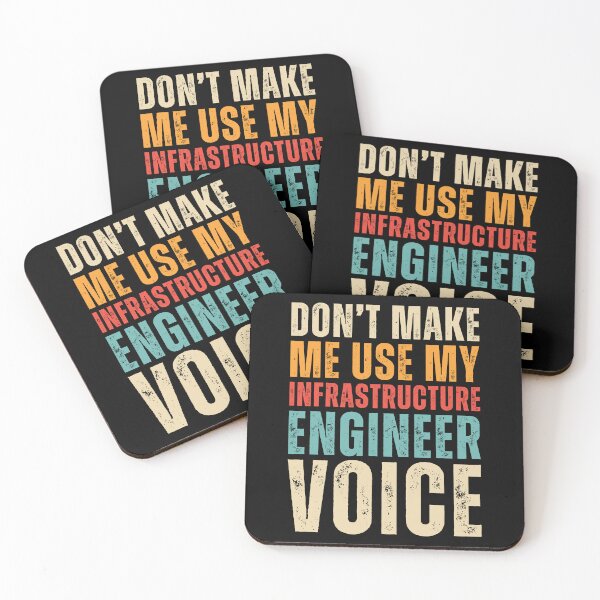 Item preview, Retro Dont Make Me Use My Infrastructure Engineer Voice Funny designed and sold by kamrankhan.