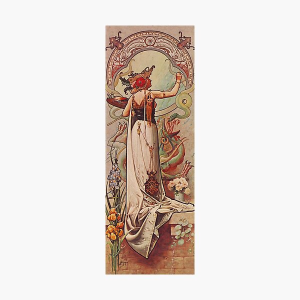 HD. The Painter, Vintage advert , by Louis Hingre . Art Nouveau style beautiful design / 1900 Photographic Print