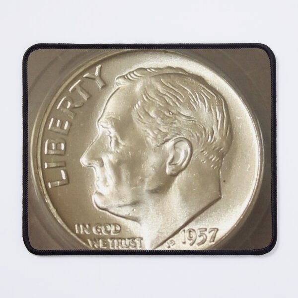 Item preview, 1957 Roosevelt Dime designed and sold by coinsxcrochet.