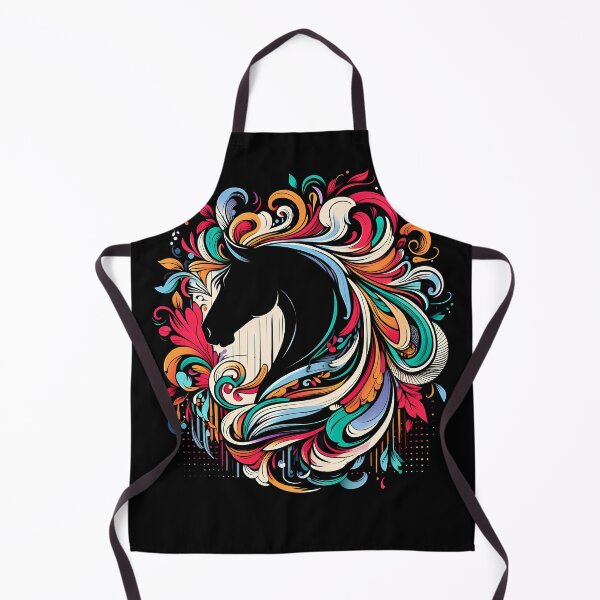 Item preview, Horse head with colorful mane designed and sold by TaevasDesign.